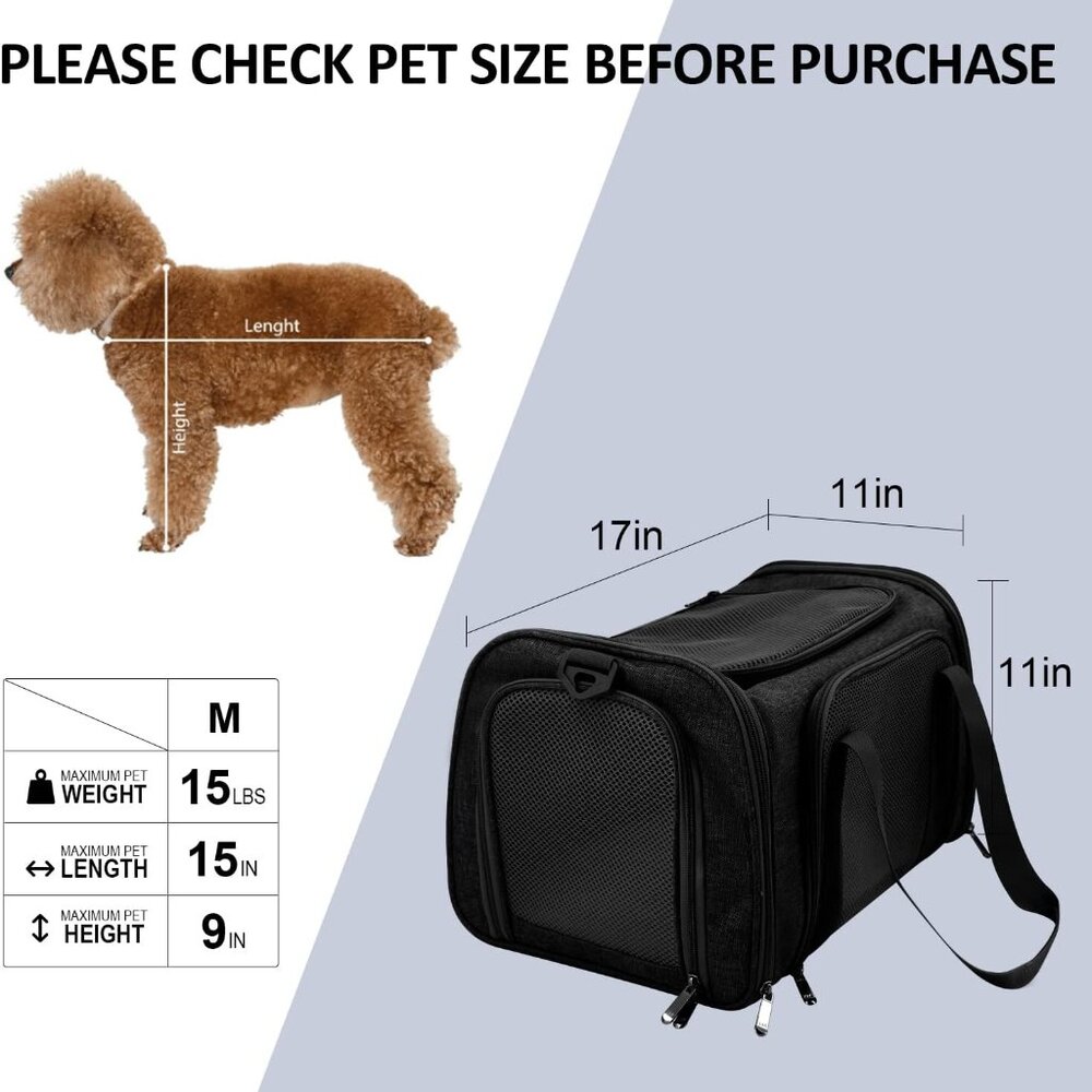 Cat Carriers Dog Carrier Pet Carrier for Small Medium Cats Dogs ~BRAND NEW - Picture 7 of 8